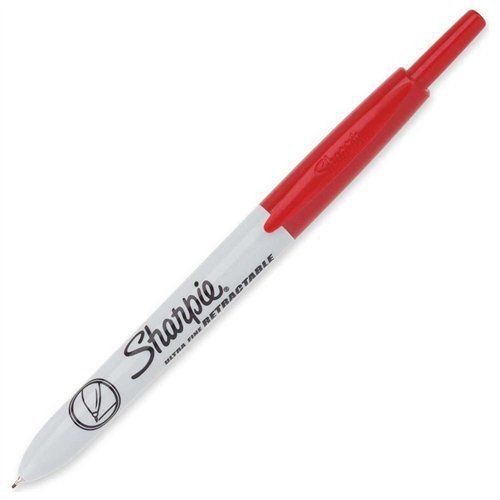 Sharpie Permanent Marker - Ultra Fine Marker Point Type - Red Ink - (san1735796)