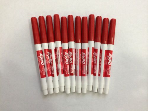 Red Expo Fine Point 12 Pack. Low Odor