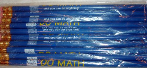 Lot of 10  #2 Pencils &#034;Do Math &#034; Home School Teachers New in Sealed Bag