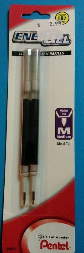 Pentel energel violet ink,medium, metal tip for LR7