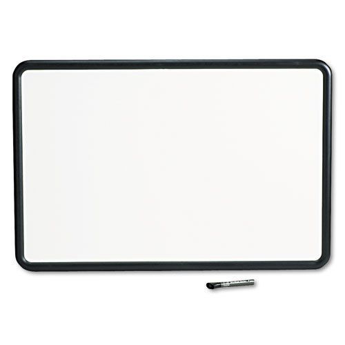Quartet Contour Dry-Erase Board, Melamine, 36 x 24, White, Gray Frame - QRT7553