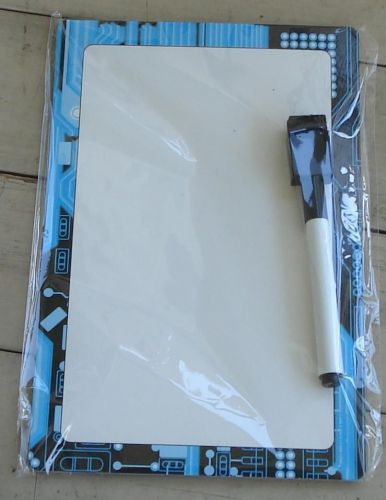 Nice dry erase magnetic message board, with marker and eraser for sale