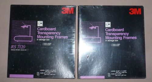 3M Cardboard Transparency Mounting Frames Heavy Duty RS7120 White 100 Count NIP