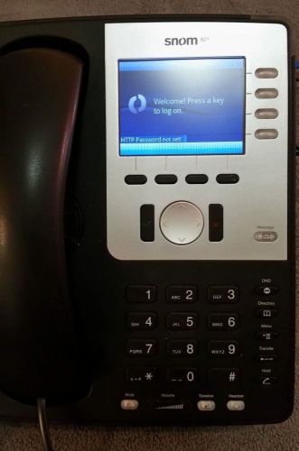 Snom 821 VOIP IP LCD Office Phone POE, Tested Working. Includes Power Supply