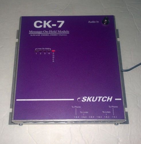SKUTCH CK-7 MUSIC ON HOLD