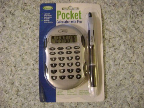 LeWorld Pocket  8-Digit Pocket Size Calculator With Pen