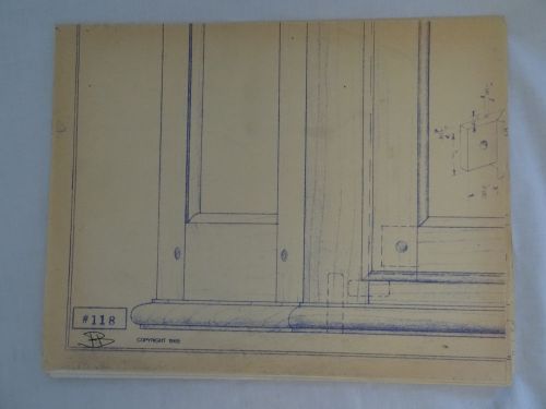 Wood Furniture Designs Blueprint  - Hanging Cabinet 118 1969
