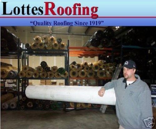 10&#039; x 25&#039; 45 mil white tpo rubber roofing by the lottes companies for sale