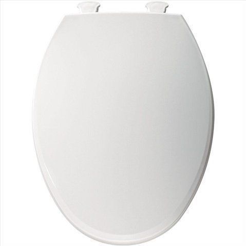 Plastic Elongated Toilet Seat With Easy Clean Change Hinges White 1800ec000