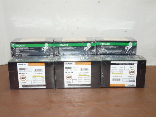 9 Boxes (45000) Hitachi 11802 A11 Crown Staples 3/8” x 7/16” INV9228