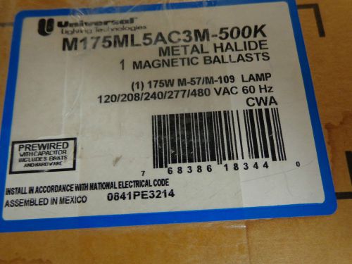 Universal Magnetic Ballasts M175 ML5AC3M-500K Metal Halide Ballasts