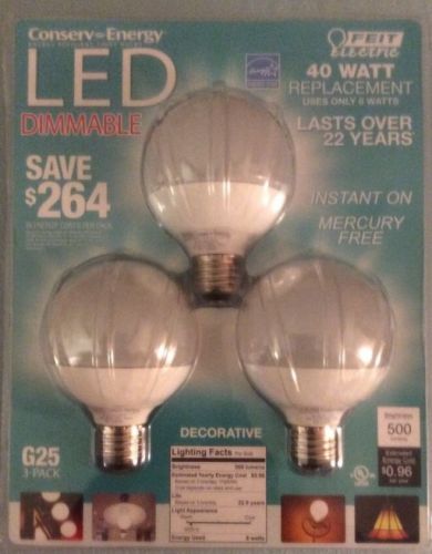 Feit led dimmable g25 decorative bulb for sale