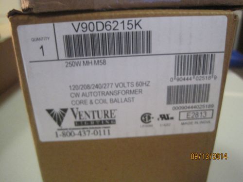 Venture lighting  250w m-58 multi-tap metal halide ballast new v90d6215k for sale