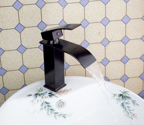 Black Oil Rubbed Bronze Faucet Bathroom tap Sink Mixer hjhg87
