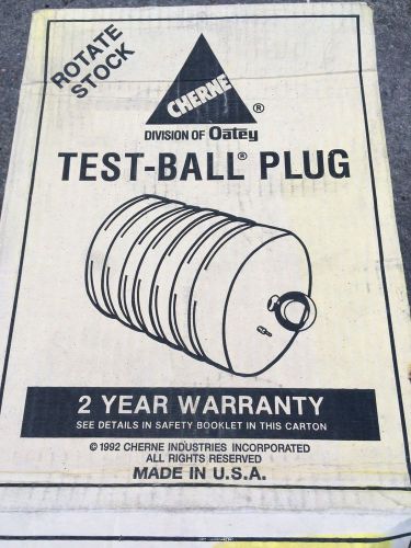 New cherne 12&#034; test ball sewer pipe plug 041-408 will combine shipping for sale