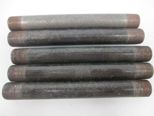 Lot 5 new pipe nipple 3/8in npt steel 5-1/2in length d262470 for sale
