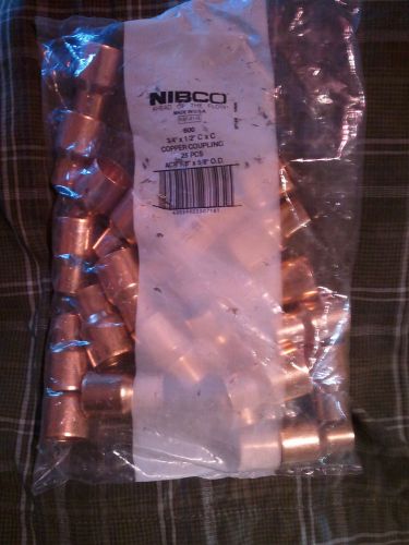 Nibco Copper Reducing Coupling, 25 piece bag, NSF-61-G, Model 600 - Lead-free