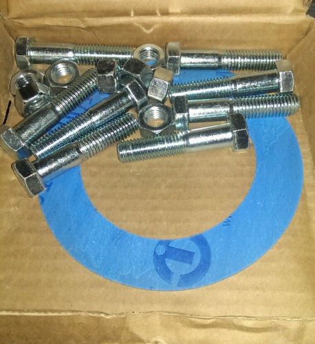 4&#034; ductile iron 1/16&#034; ring (gasket) with bolts! for sale