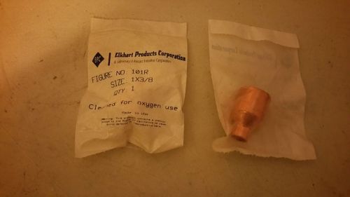 COPPER PIPE FITTING REDUCER ,1&#034; X 3/8&#034; CLEANED FOR OXYGEN USE ,BAGGED