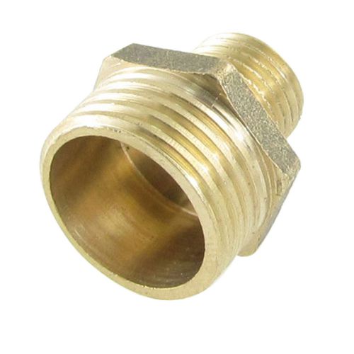 Pneumatic Air Pipe 20mm to 12.8mm M/M Reducing Nipple Brass Adapter Connector