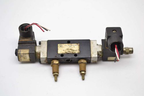 Isi fluid power 4572 dual 24v-dc 1/4 in npt solenoid valve b442396 for sale
