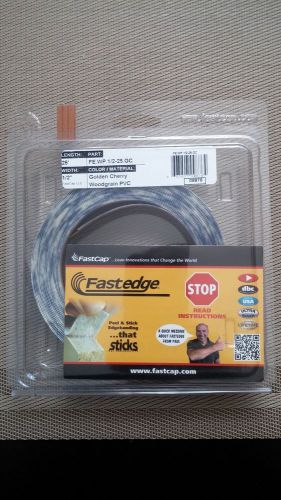 FastCap Fastedge Peel &amp; Stick Edgebanding Woodgrain PVC Golden Cherry 1/2&#034; x 25&#039;