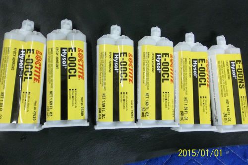 Lot  w/5 Loctite E00CL epoxy adhesive 1.69 oz
