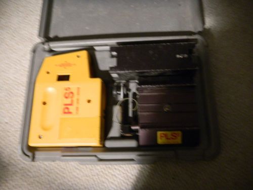 PLS 5 LASER LEVEL PLUMB SQUARE NOT WORKING X PARTS REPAIR WITH BOX ACCESSORIES