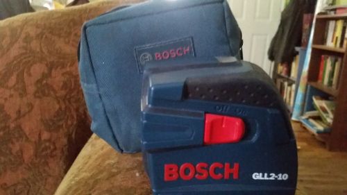 USED BOSCH GLL2-10 30FT SELF-LEVELING CROSS-LINE LASER A+ Condition