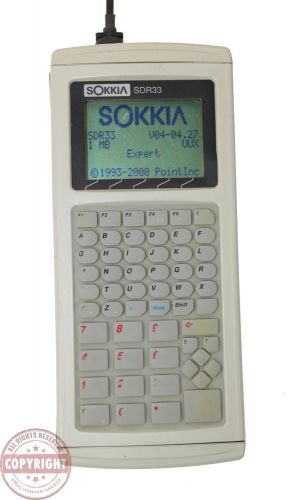 SOKKIA SDR33 DATA COLLECTOR, 1MB, FOR TOTAL STATION, SURVEYING, LOGGER