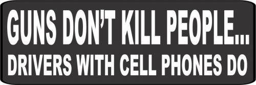 3 - Guns Don&#039;t Kill People Drivers with Cellphones Do Helmet/Hard Hat HS-407