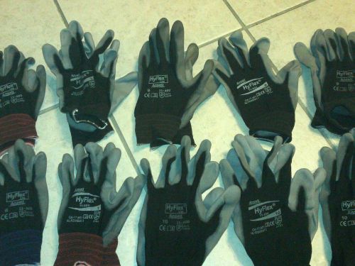 10 pairs ansell hyflex lite gloves 11-600