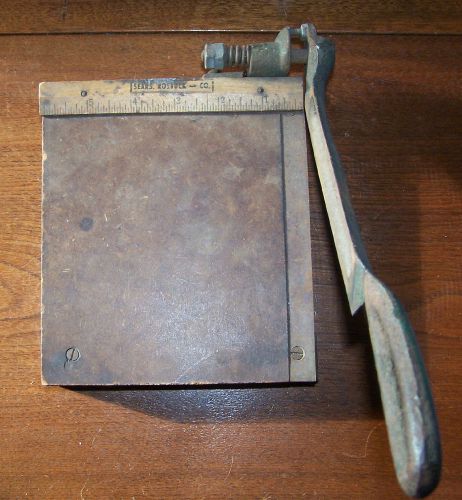 **vintage 6 inch sears and roebuck paper cutter, salesmen sample?** for sale