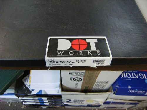 dot works rapid access polyester film .004 18x24 100 sheets