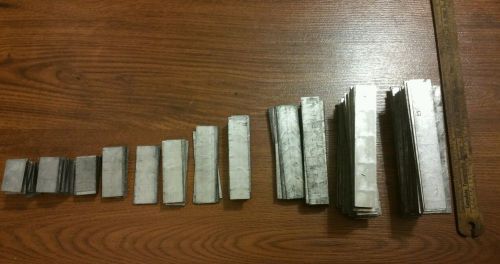10 lbs. LETTERPRESS PRINTING line spacers asst. WIDTHS AND LENGTHS lead linotype