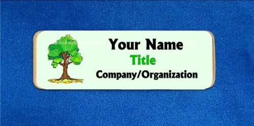 Tree Custom Personalized Name Tag Badge ID Arborist Worker Cutter Landscaping