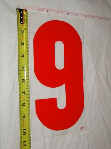Replacement Plastic Number for Outdoor Marquee Portable Sign Plastic 11&#034; # &#034;9&#034;