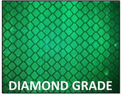 3M GREEN Highly Reflective! Graphic Vinyl Film [DIAMOND GRADE] +Adhesive Backing
