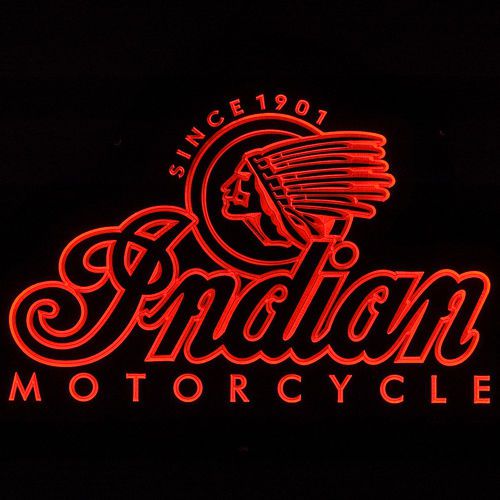 ZLD066 Decor Since 1901 Indian Motorcycle PUB Bar LED Energy-Saving Light Sign