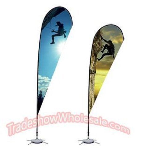 Trade show display booth - lot of 10 trade show teardrop flag 13&#039; for sale