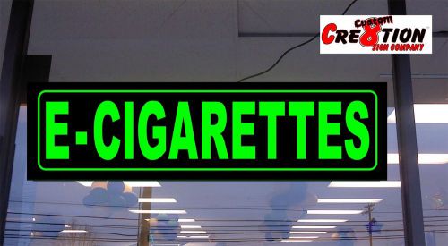 LED Light Up Sign - E-Cigarettes - Horizontal 46&#034;x12&#034; window sign - neon/ banne