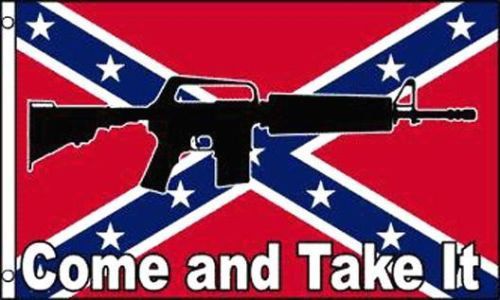 Come and Take It Rebel Flag 3x5ft Poly - R-84