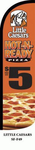 LITTLE CAESARS PIZZA Windless Full Sleeve Feather Flag 16&#039; Deluxe Sign Banner