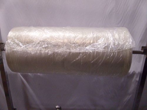 Opened Roll of 1700 Dry Cleaning Clear 20&#034; x 24&#034; Poly Garment Bags for Jack Rack