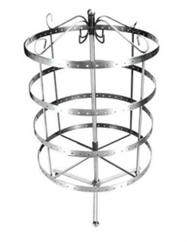 Rotating SILVER Metal EARRING Organizer / Holder / Display / Stand -  96 pairs