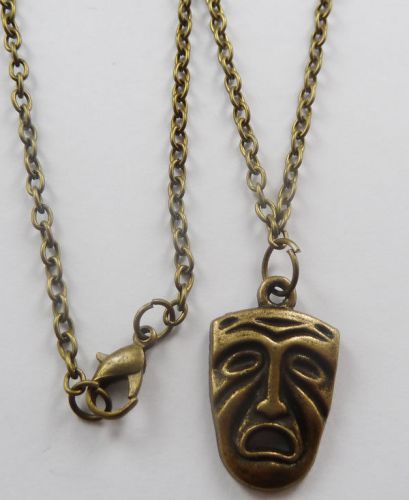 Lots of 10pcs bronze plated skull Costume Necklaces pendant 625mm
