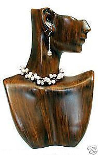 Figurine Vintage Finish Mannequin Solid Resin Pendant Necklace Jewelry Display