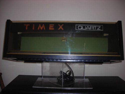 Original TIMEX Lighted 1974 display case