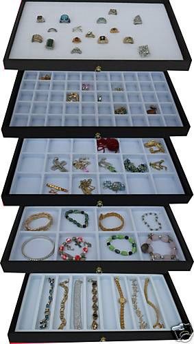 Black 5 drawer jewelry storage  arts crafts parts organizer for sale