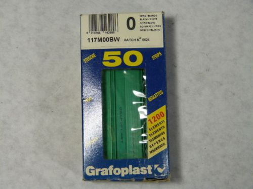 Grafoplast 117M00BW Wire/Cable Marker Strip 50 per box ! NEW !